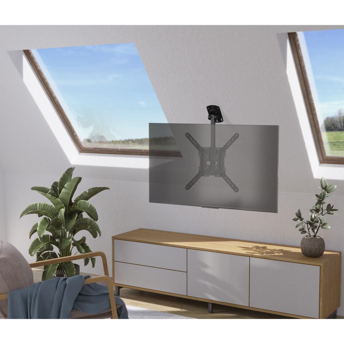 Soporte de techo HAMA TV, ajustable, 400x400, 165 cm (65"), negro