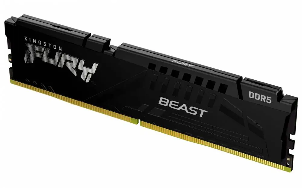 Памет Kingston FURY Beast Black 16GB (1x16GB) DDR5 6000MHz CL30 XMP - KF560C30BB-16