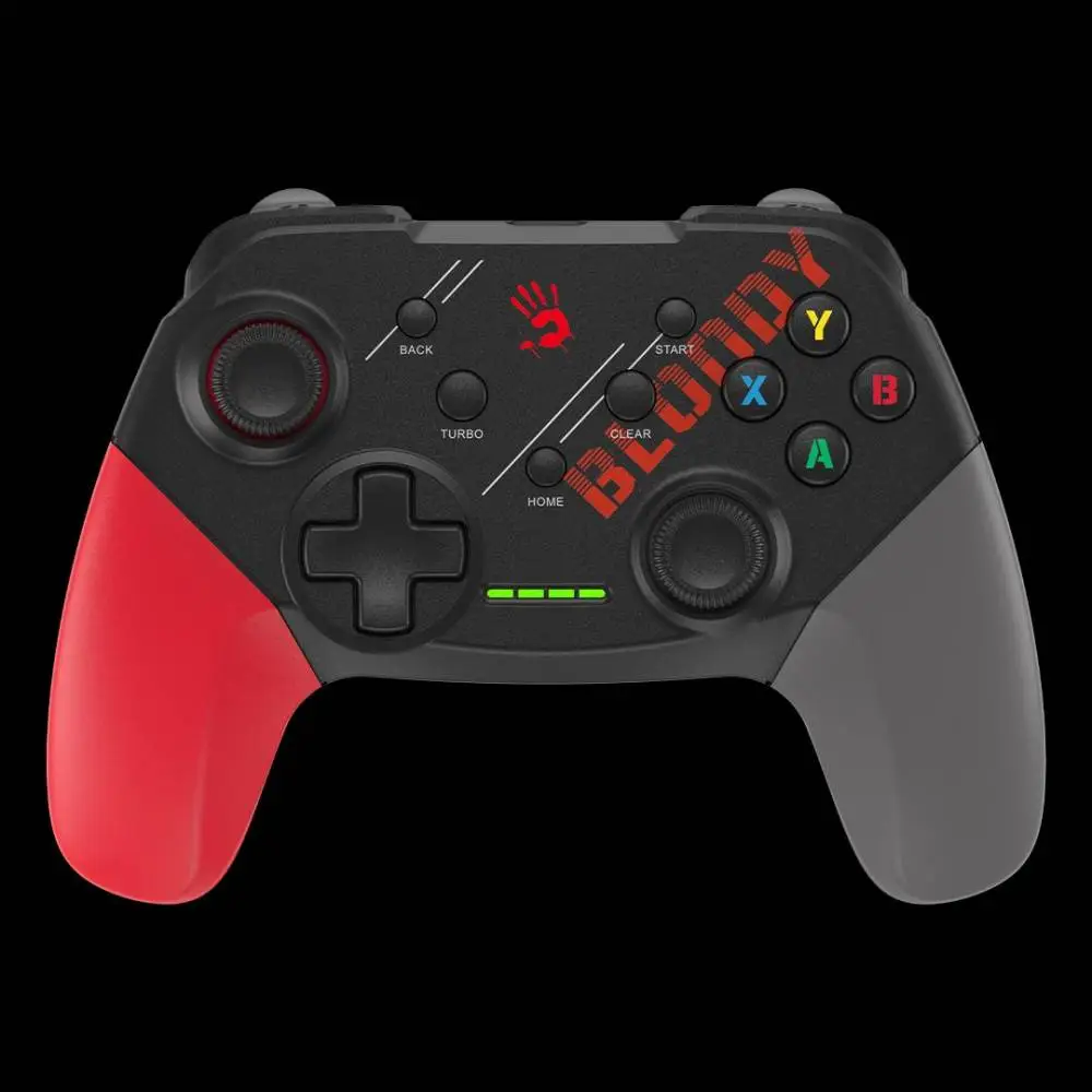 Геймърски контролер A4tech Bloody GPW50, Dual-mode жичен и безжичен, Червен