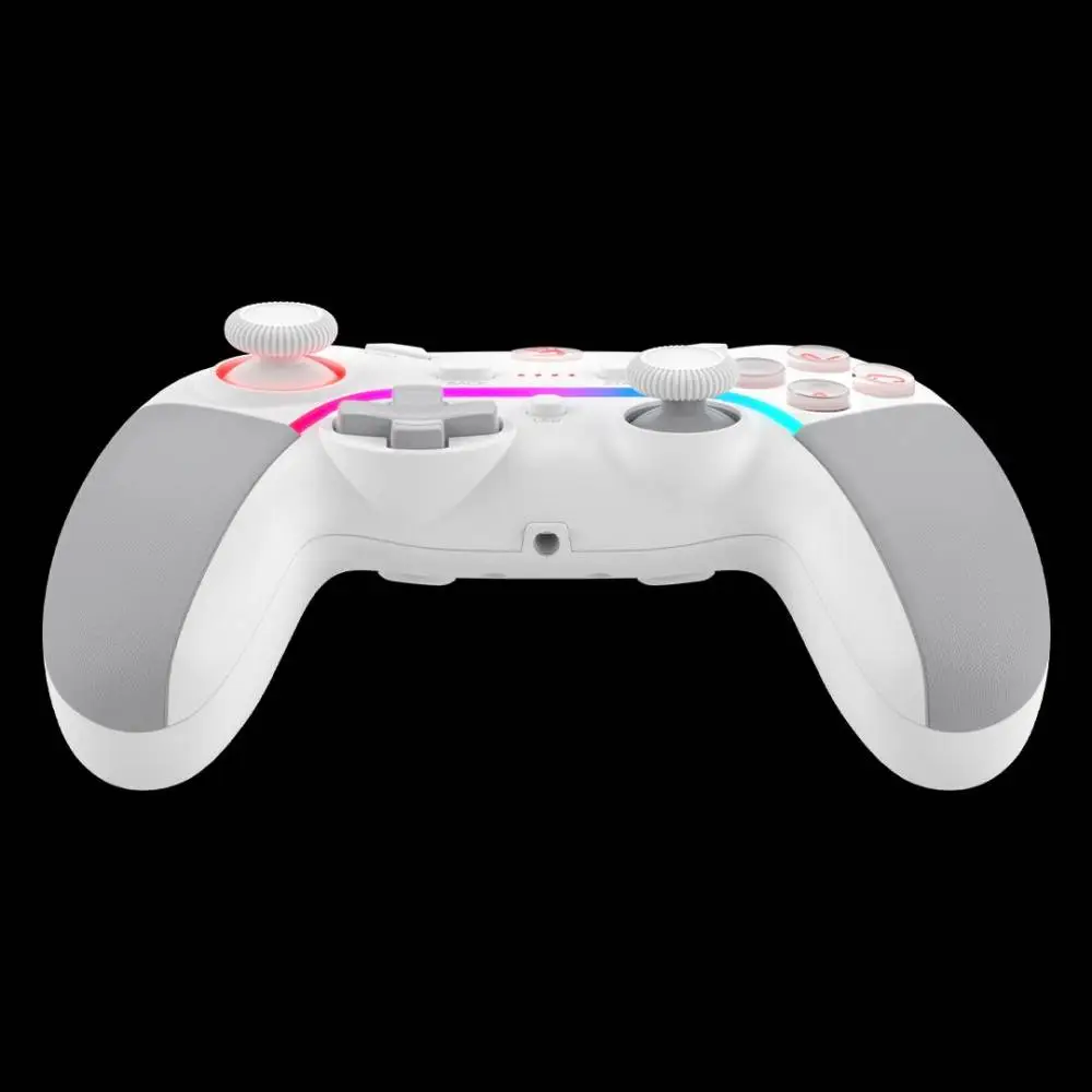 Controlador para juegos A4tech Bloody GPW70, Dual-mode cableado e inalámbrico, RGB, Blanco
