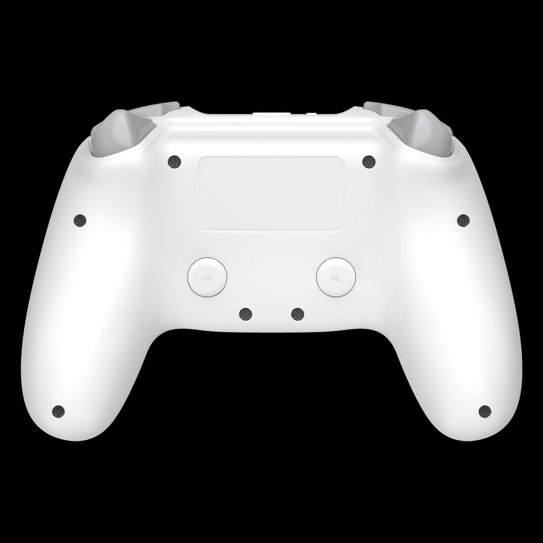Controlador para juegos A4tech Bloody GPW70, Dual-mode cableado e inalámbrico, RGB, Blanco