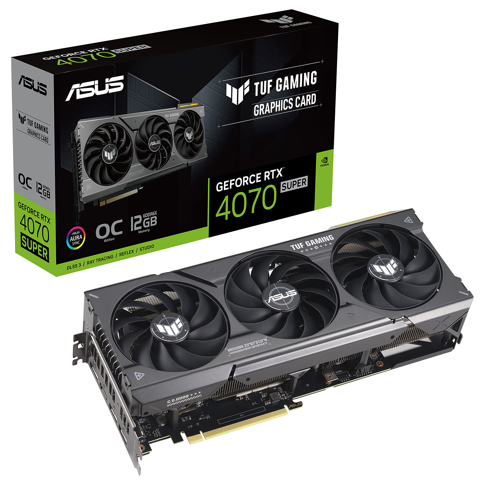 Видео карта ASUS TUF GAMING GeForce RTX 4070 SUPER OC 12GB GDDR6X - 90YV0K80-M0NA00