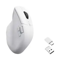 Геймърска безжична мишка Keychron M6 1000Hz, Matte White