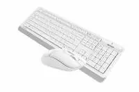 Комплект клавиатура и мишка A4TECH Fstyler FG1012, Безжичен, Бяла