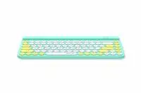 Безжична клавиатура A4tech Fstyler FBK30, Bluetooth, 2.4G, Стойка за телефон, Кирилизирана, Авокадо