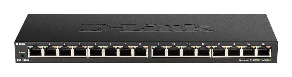 Суич D-Link DGS-1016S/E, 16 портов 10/100/1000, Desktop, rack mount