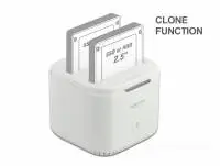 Станция Delock USB-C, За 2 x 2.5&Prime; SATA HDD / SSD, Клониране