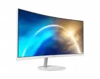 Монитор MSI PRO MP341CQW, 34", VA Curved 1500R, UWQHD 3440x1440, 100Hz, 1ms, AMD FreeSync, HDMI, DP