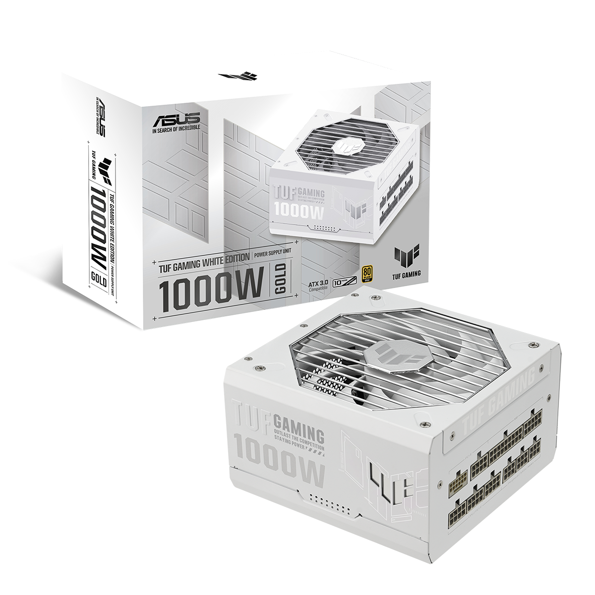 Захранване ASUS TUF Gaming White 1000W 80 Plus Gold PCIe 5.0, Fully Modular