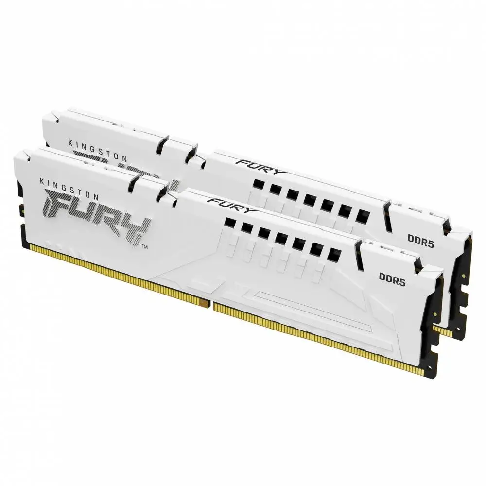 Памет Kingston FURY Beast White 32GB (2x16GB) DDR5 6000MHz CL30 EXPO - KF560C30BWEK2-32