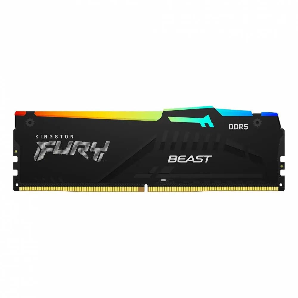 Памет Kingston FURY Beast Black RGB 16GB DDR5 6000MHz CL30 EXPO - KF560C30BBEA-16