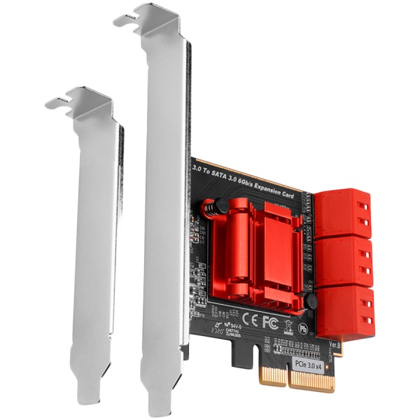 Карта SATA контролер Axagon PCES-SA6 Six-channel SATA III PCI-Express controller with six internal SATA ports