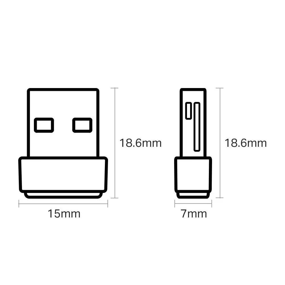 Безжичен адаптер TP-Link Archer T2U Nano AC600 Wi-Fi USB Adapter