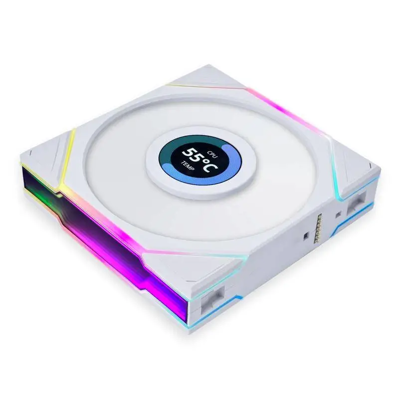 Ventilator Lian Li UNI FAN TL Reverse LCD 120mm - Alb