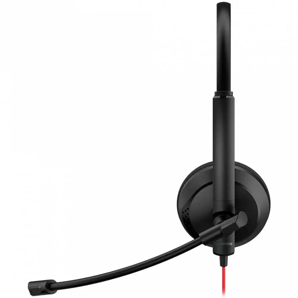 Слушалки CANYON HS-07 Super light weight conference headset 3.5mm stereo - CNS-HS07B