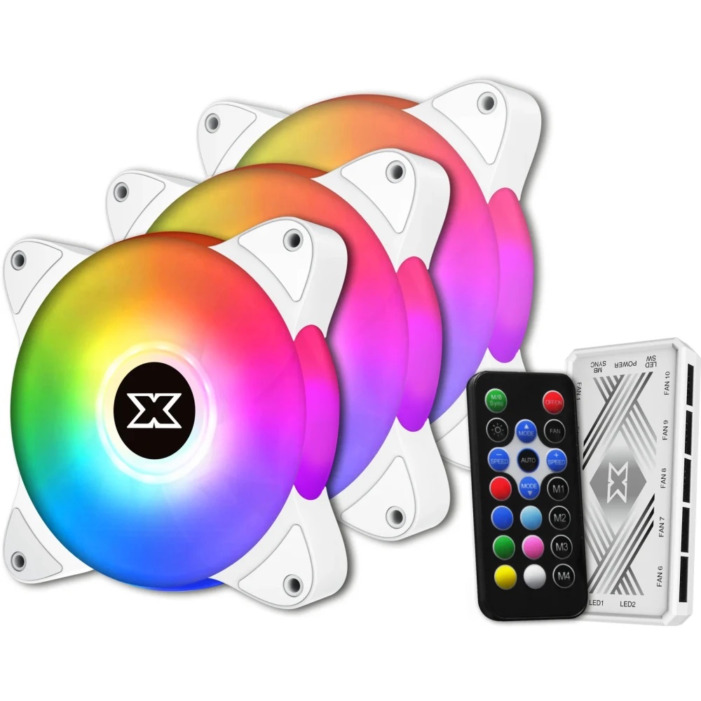 Вентилатор XIGMATEK Galaxy III Essential Arctic 3x120mm ARGB Fan