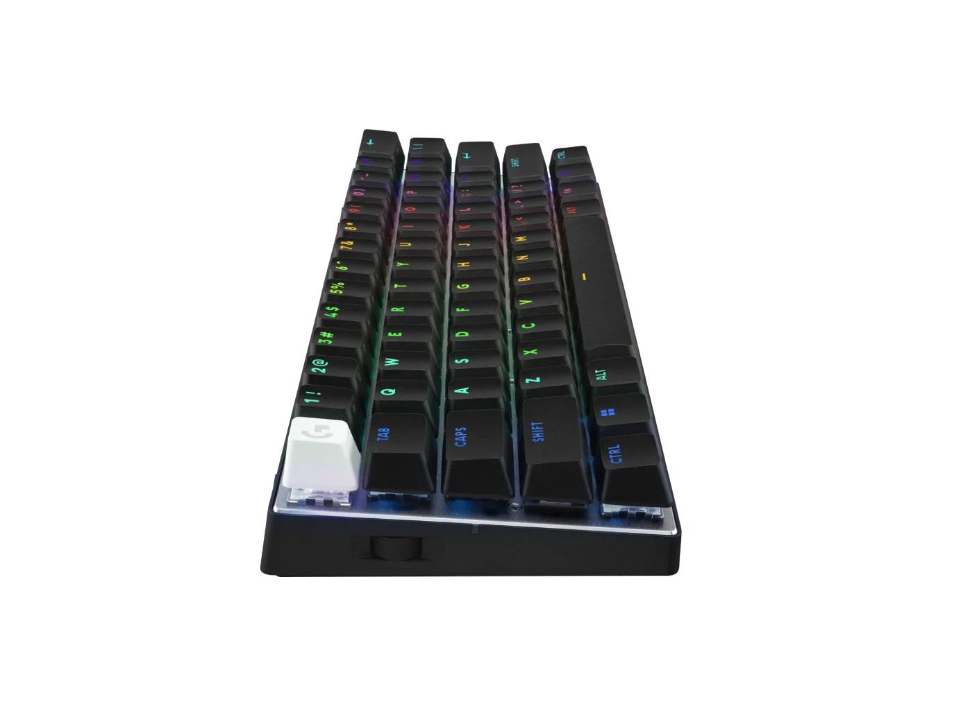 Геймърска клавиатура Logitech Pro X 60 Tactile black, KEYCONTROL, LIGHTSYNC, RGB, Черна - 920-011911