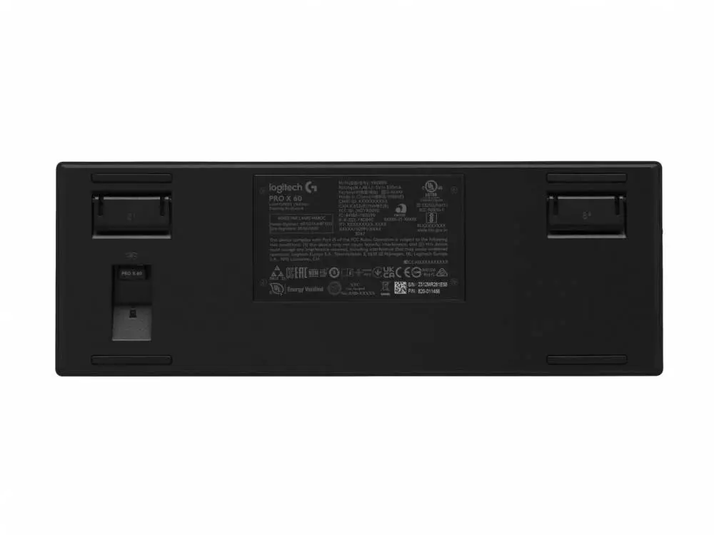 Геймърска клавиатура Logitech Pro X 60 Tactile black, KEYCONTROL, LIGHTSYNC, RGB, Черна - 920-011911