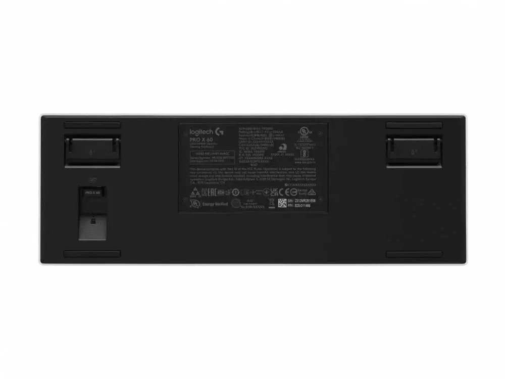 Геймърска клавиатура Logitech Pro X 60 Tactile White, KEYCONTROL, LIGHTSYNC, RGB, Бяла - 920-011930