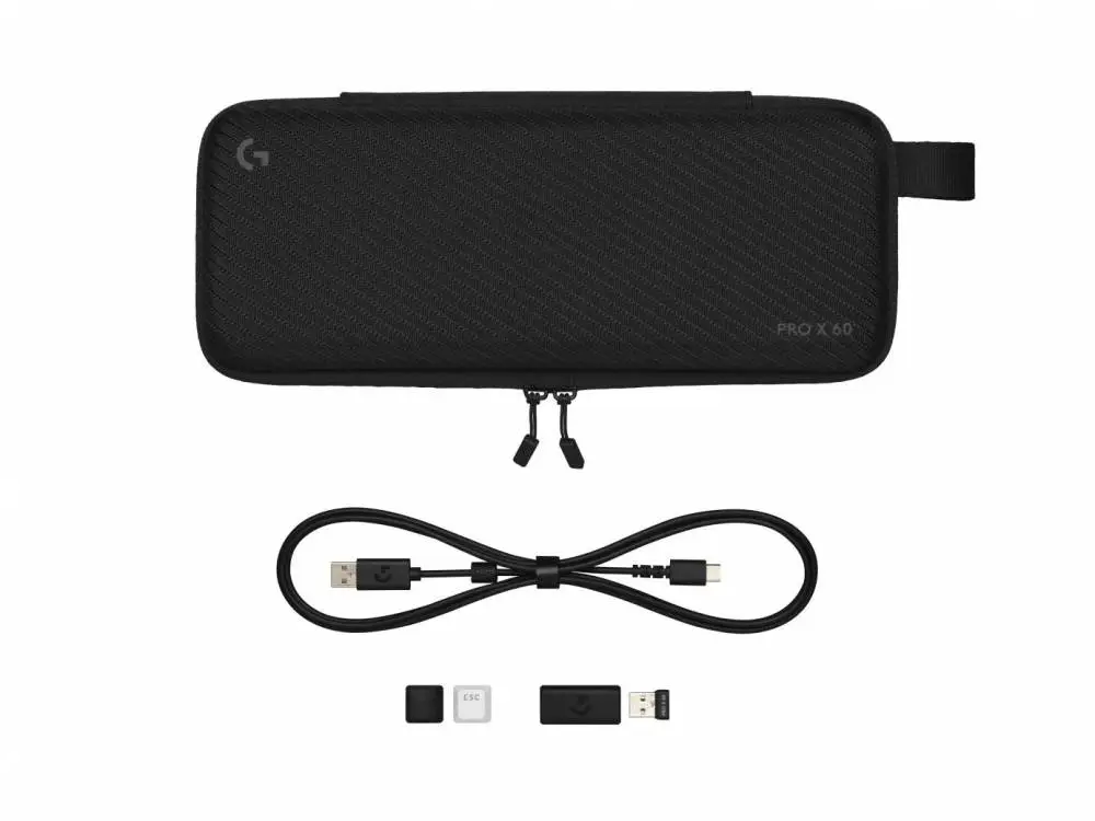 Геймърска клавиатура Logitech Pro X 60 Tactile White, KEYCONTROL, LIGHTSYNC, RGB, Бяла - 920-011930