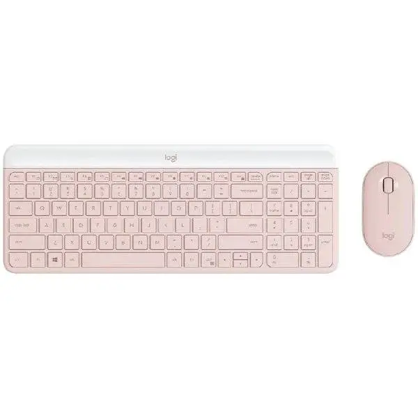 Комплект клавиатура и мишка LOGITECH MK470 Slim Rose - 920-011322