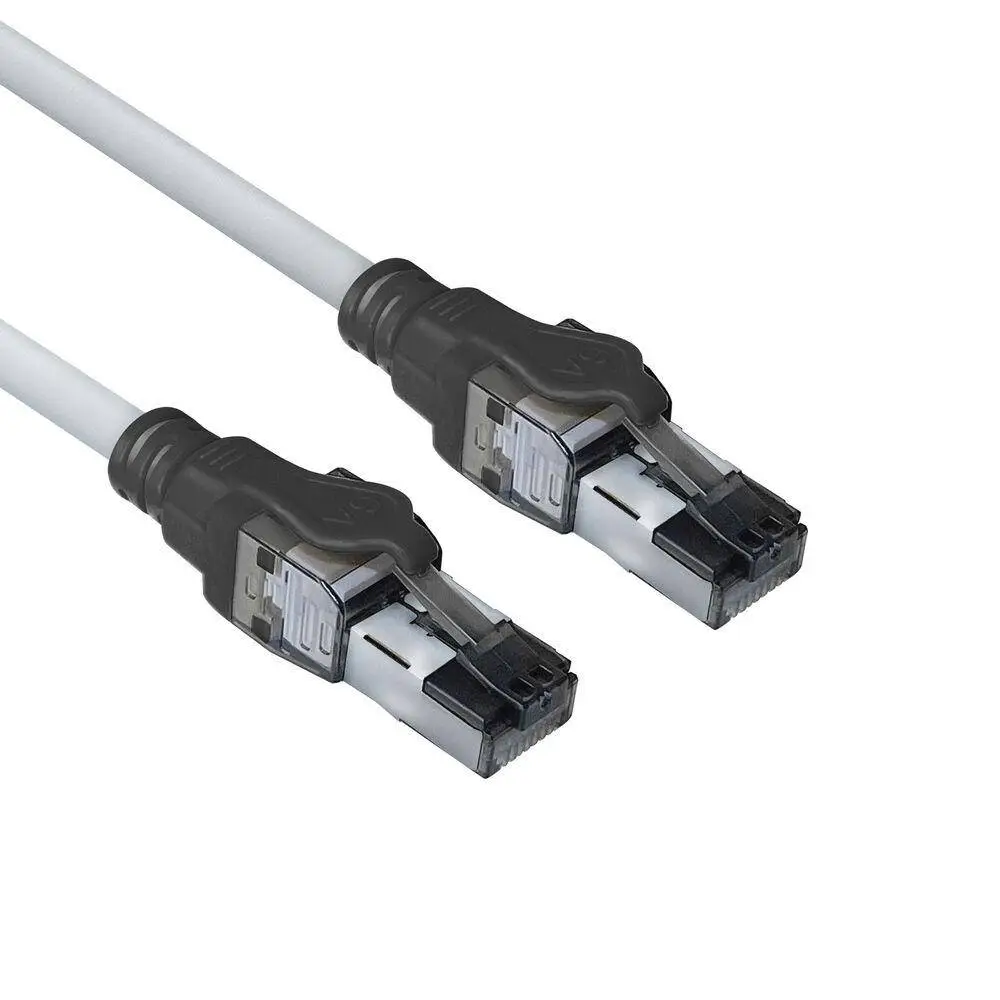 Мрежов пач кабел ACT S/FTP, CAT6A, RJ-45 - RJ-45, 1.5 m, Медни проводници, Сив