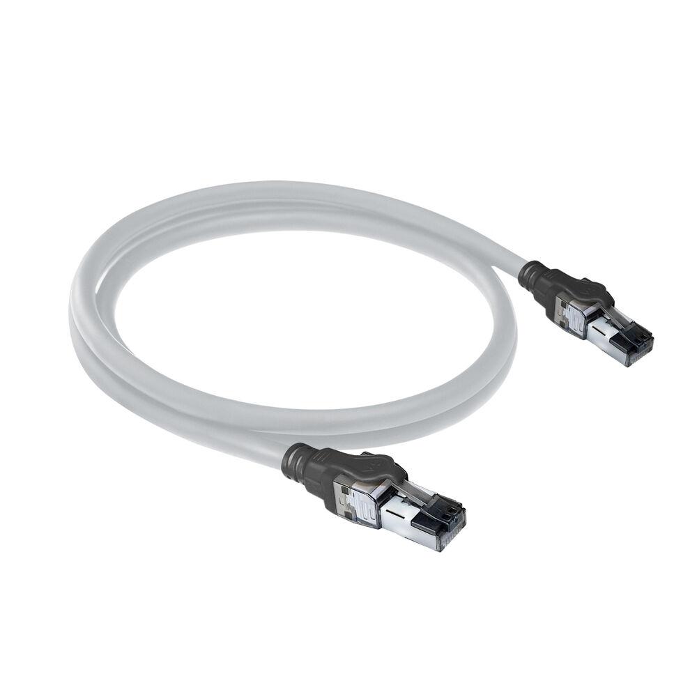 Câble réseau patch ACT S/FTP, CAT6A, RJ-45 - RJ-45, 1.5 m, Conducteurs en cuivre, Gris