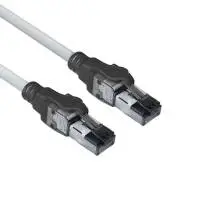 Мрежов пач кабел ACT S/FTP, CAT6A, RJ-45 - RJ-45, 3.0 m, Медни проводници, Сив