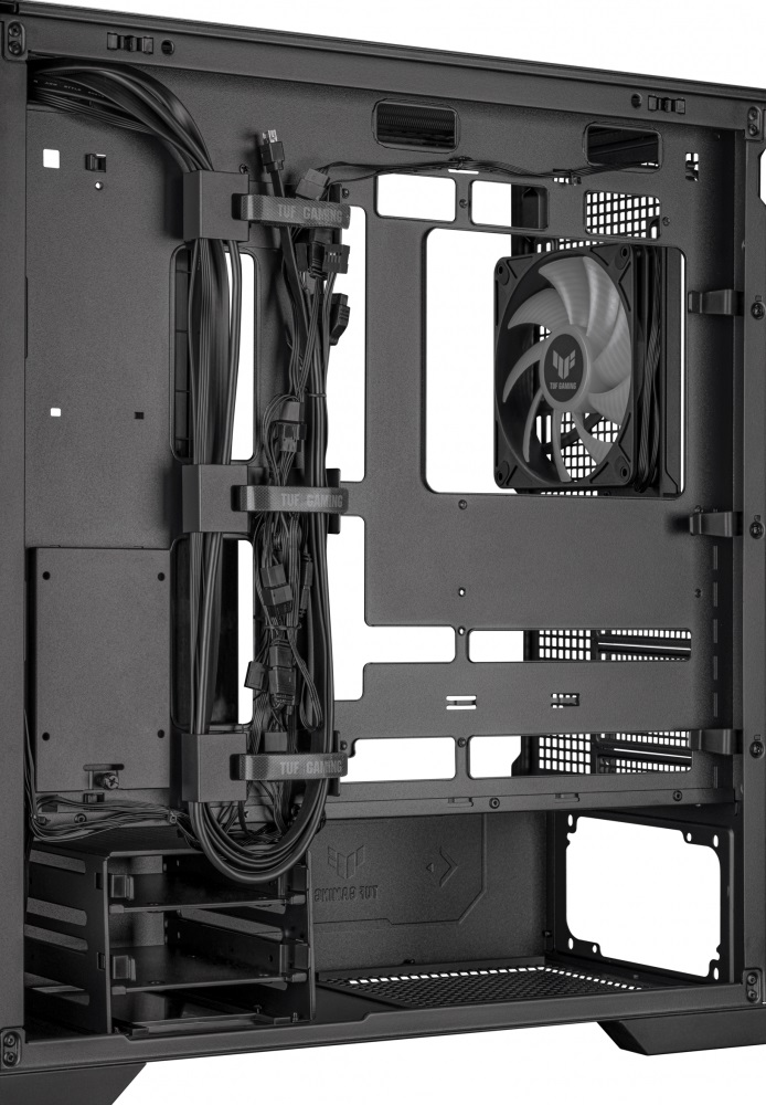 Кутия ASUS TUF GAMING GT302 TG ARGB Black Case - 90DC00I0-B19000