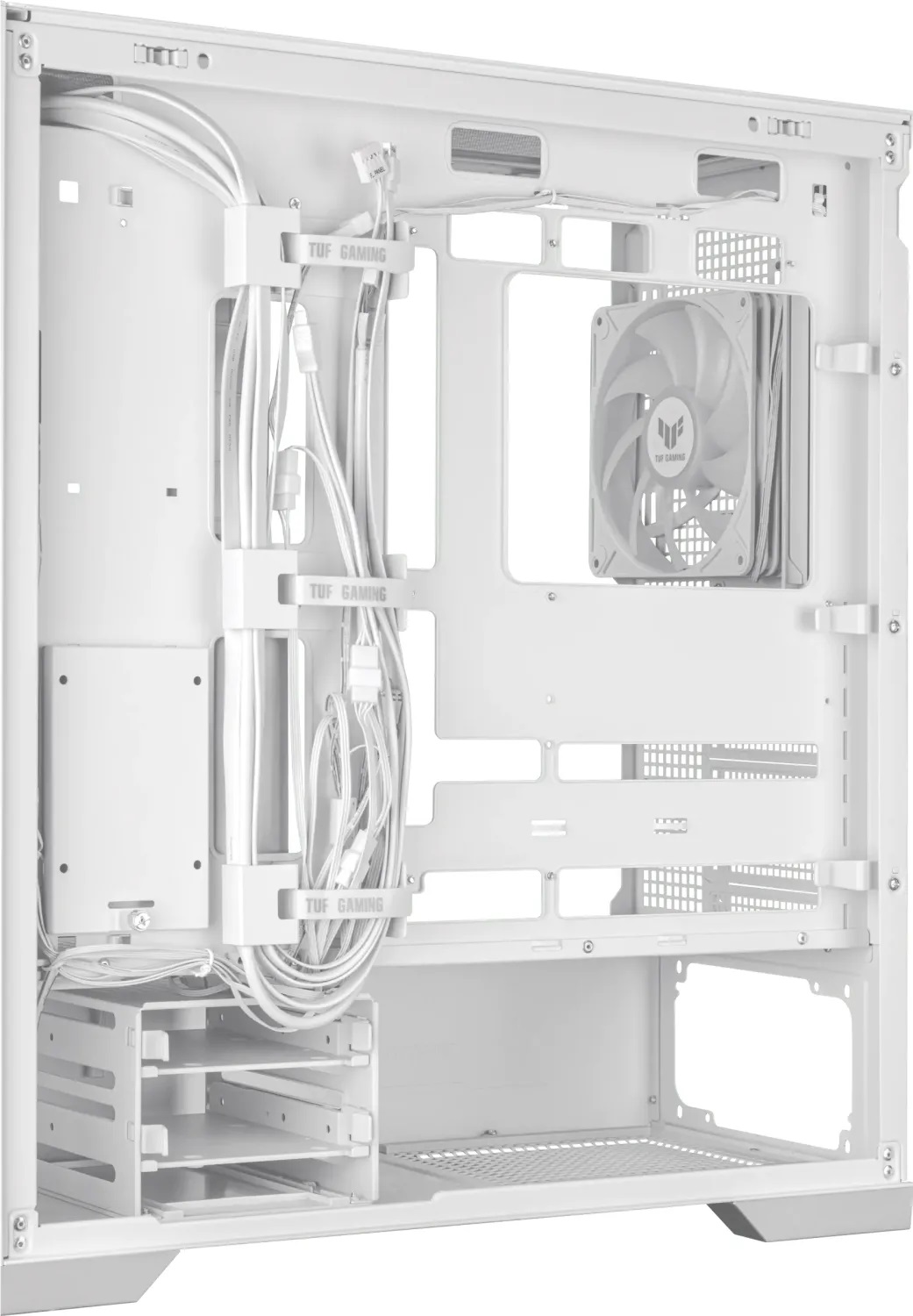 Кутия ASUS TUF GAMING GT302 TG ARGB White Case - 90DC00I3-B19000