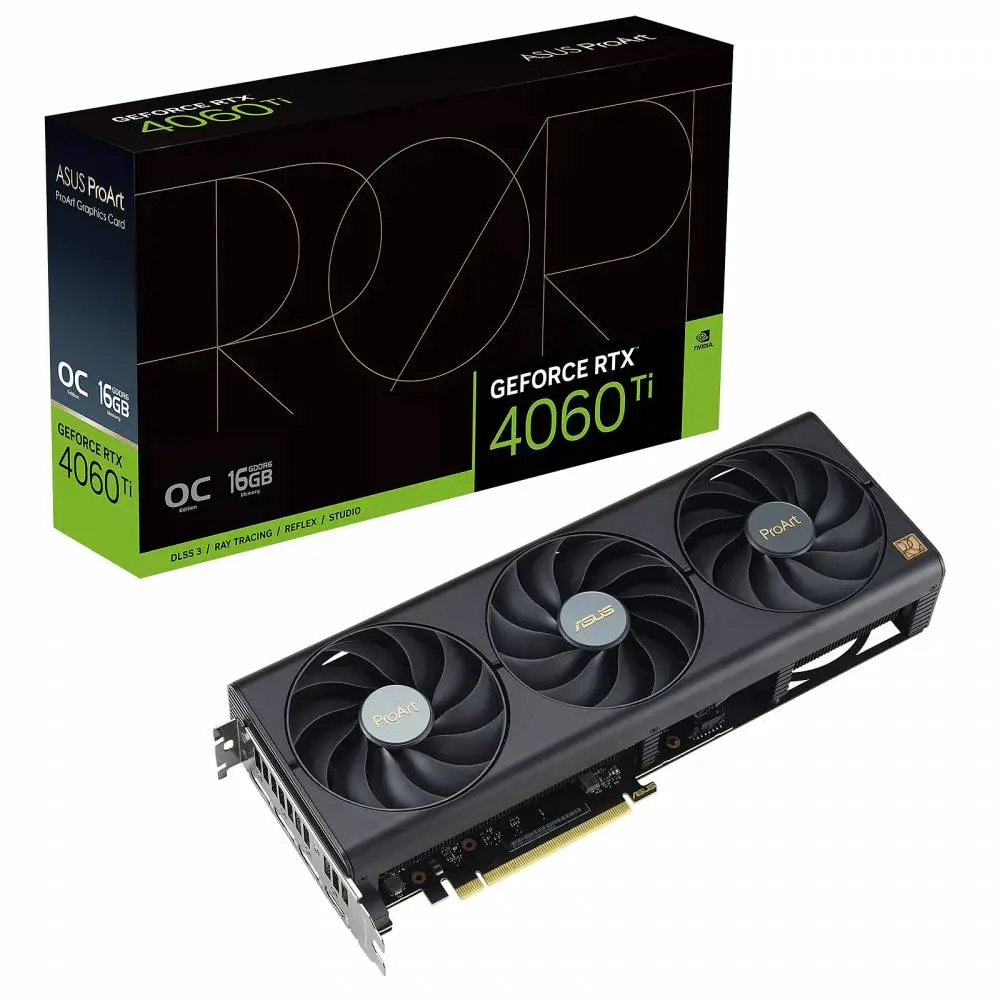 Видео карта ASUS ProArt GeForce RTX 4060 Ti OC edition 16GB GDDR6 - 90YV0JH2-M0NA00