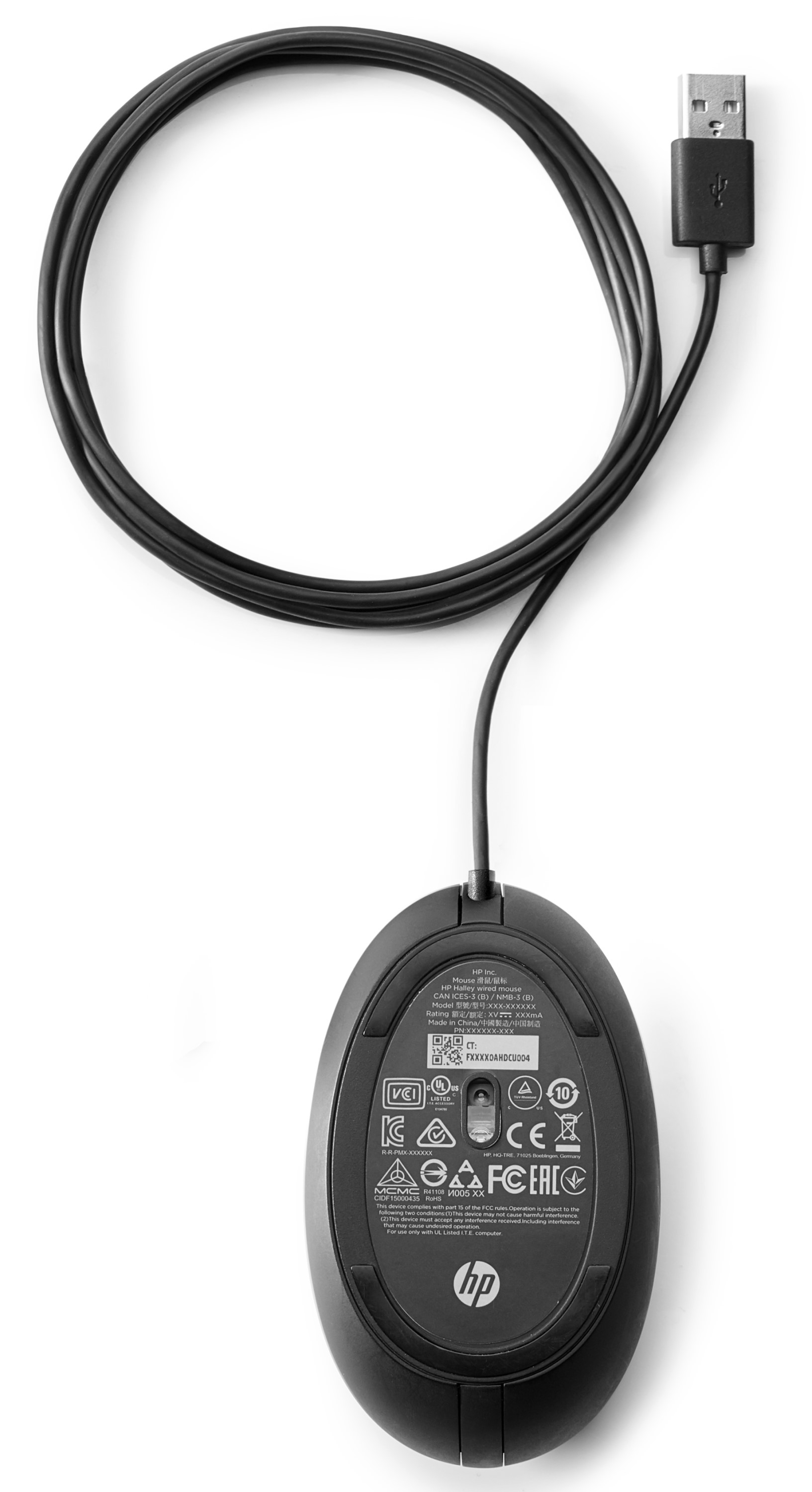 Мишка HP 320M, черен - 9VA80AA