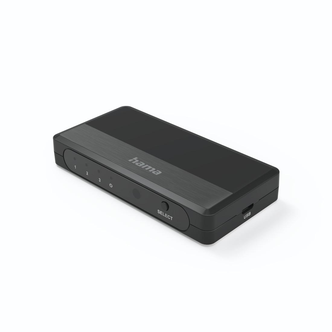 HAMA Διακόπτης HDMI™, 3 είσοδοι, 1 έξοδος