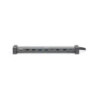 HAMA Докинг станция за лаптоп USB-C 9 в 1- 4x USB-A, USB-C, 2x HDMI&trade;, LAN, сиво