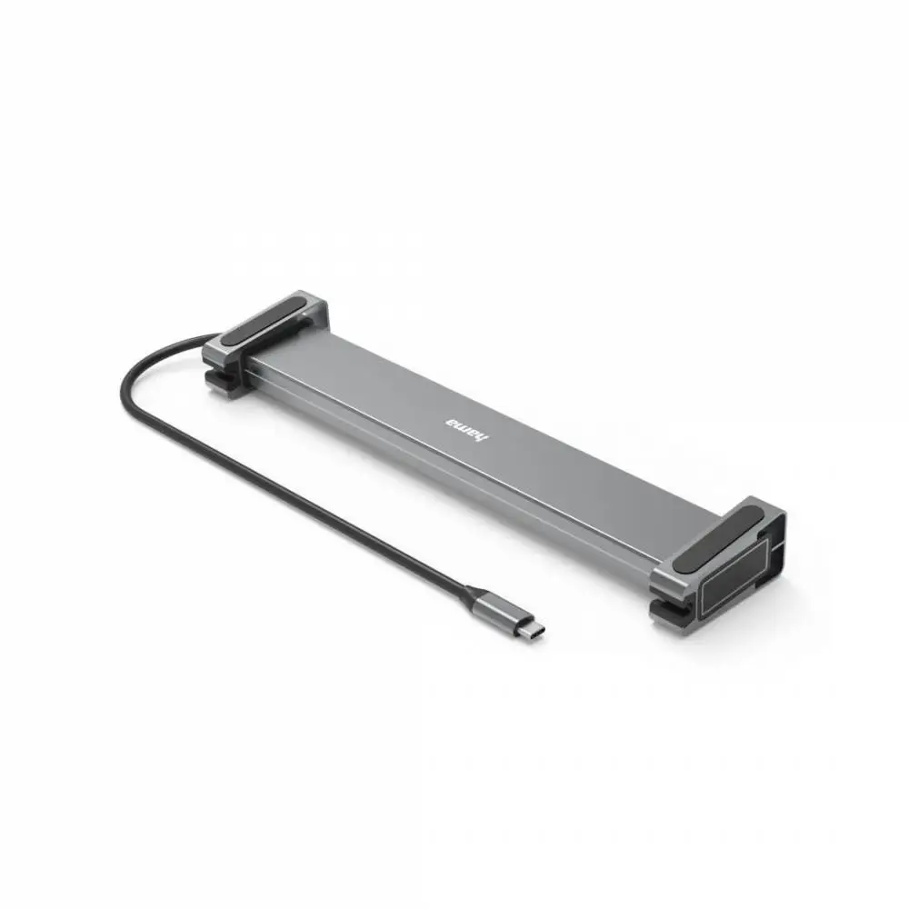 HAMA Докинг станция за лаптоп USB-C 9 в 1- 4x USB-A, USB-C, 2x HDMI™, LAN, сиво