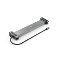 HAMA Докинг станция за лаптоп USB-C 9 в 1- 4x USB-A, USB-C, 2x HDMI&trade;, LAN, сиво