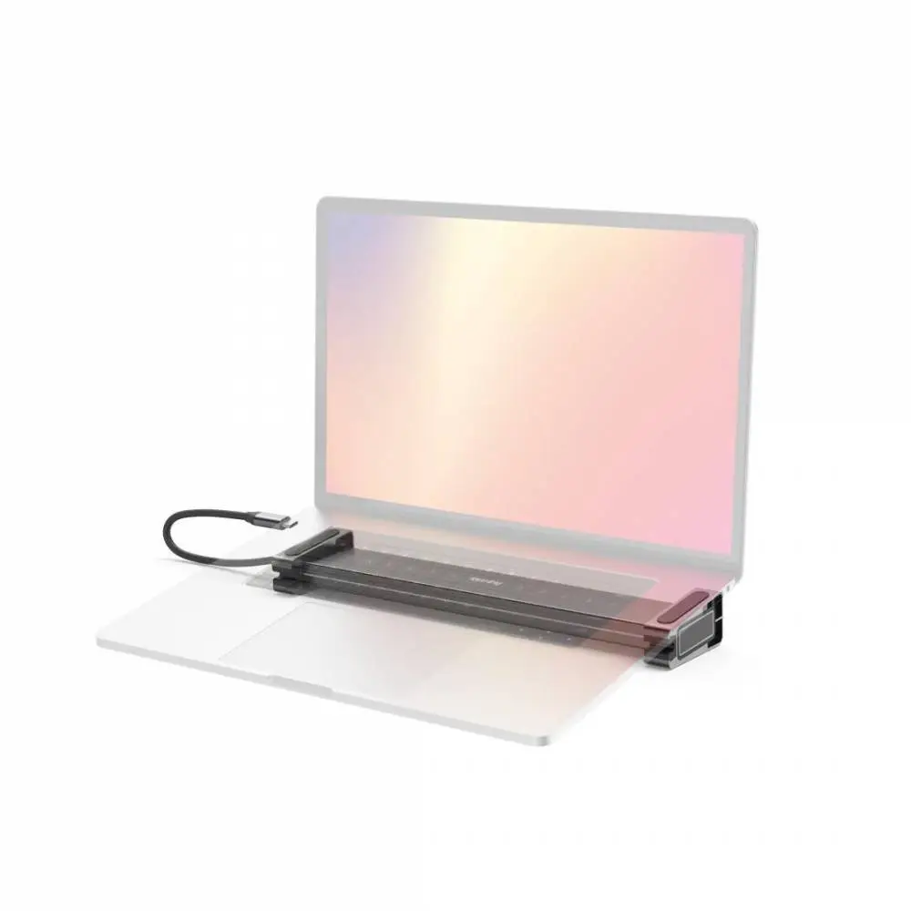HAMA Докинг станция за лаптоп USB-C 9 в 1- 4x USB-A, USB-C, 2x HDMI™, LAN, сиво