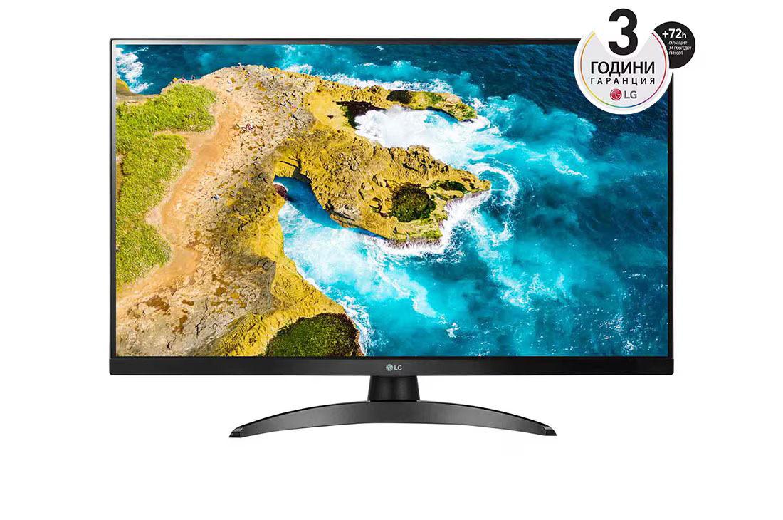 Монитор LG 27TQ615S-PZ, 27", IPS, FHD 1920x1080, 60Hz, 14ms, TV, HDMI, USB, CI