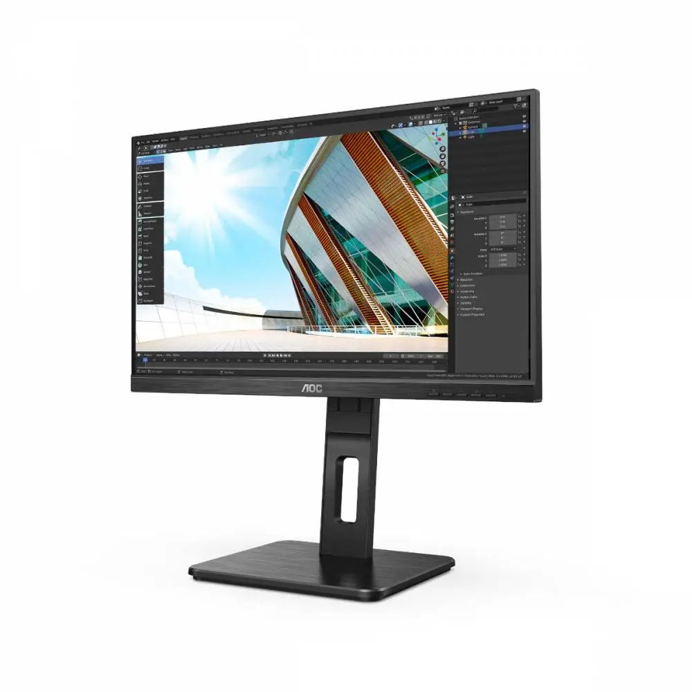 Οθόνη AOC Q24P2Q, 23.8", IPS, QHD 2560x1440, 75Hz, HDMI, VGA, USB