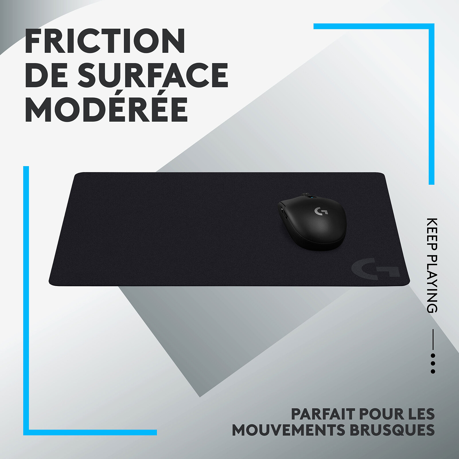 Геймърски пад Logitech G240 Cloth Gaming Mouse Pad - 943-000785