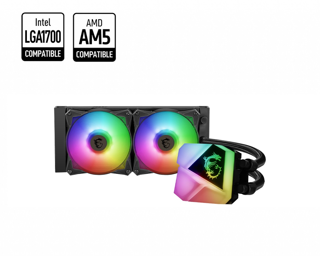 Водно охлаждане за процесор MSI MAG CORELIQUID C240 - 306-7ZW2R11-813