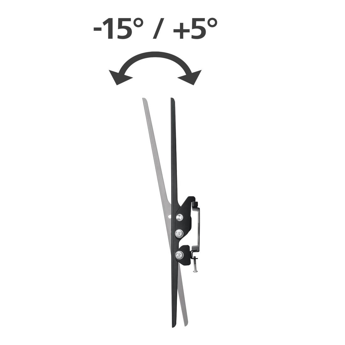 Wall mount for TV, 32-75", up to 40kg, black