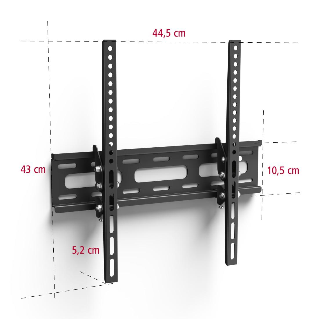 Wall mount for TV, 32-75", up to 40kg, black