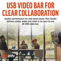 Poly Studio USB Video Bar Система за видеоконферентна връзка 
