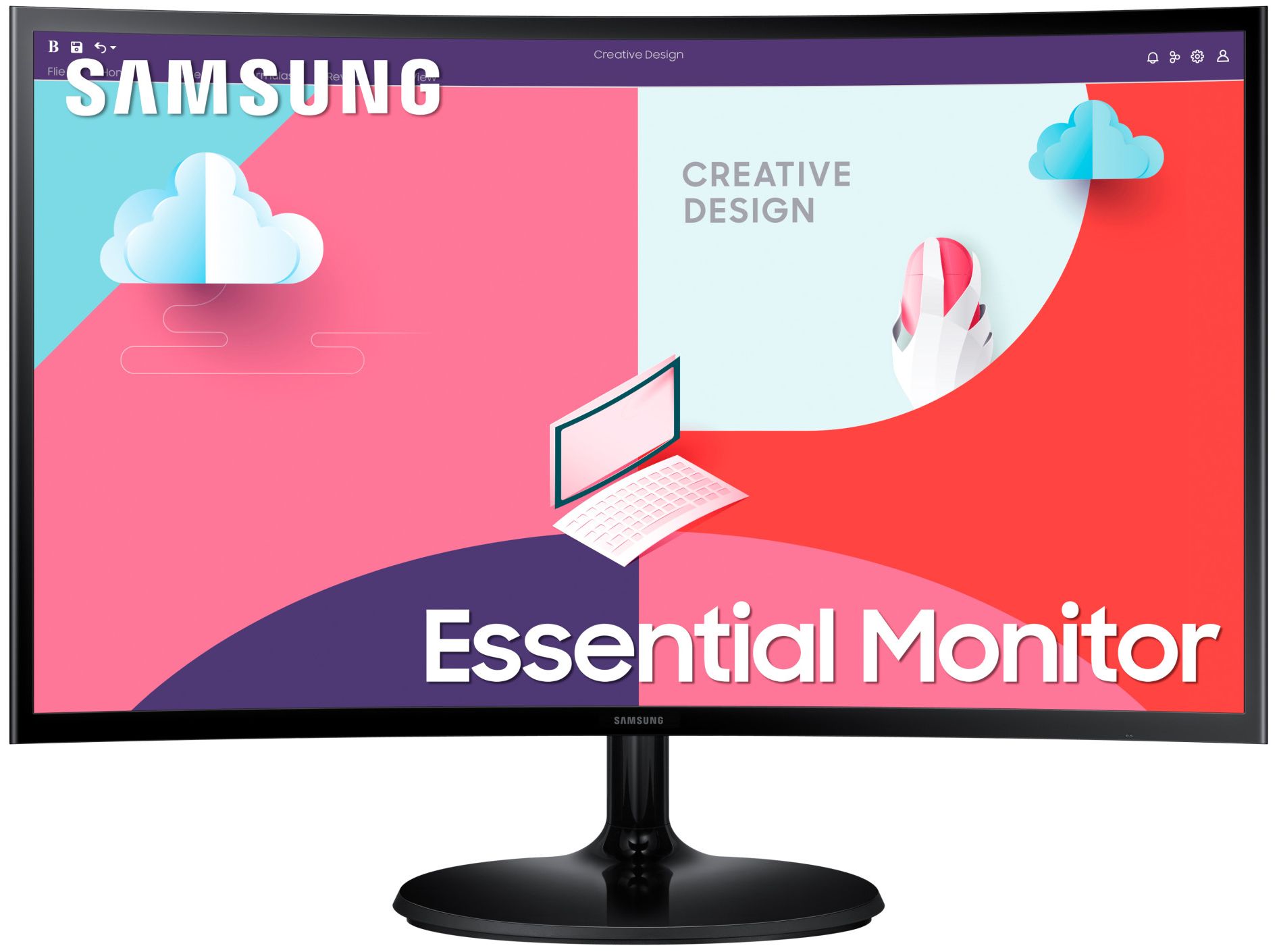Монитор Samsung LS27C366EAUXEN S36C, 27" Curved, VA, FHD 1920x1080, 75Hz, 4ms, HDMI, VGA