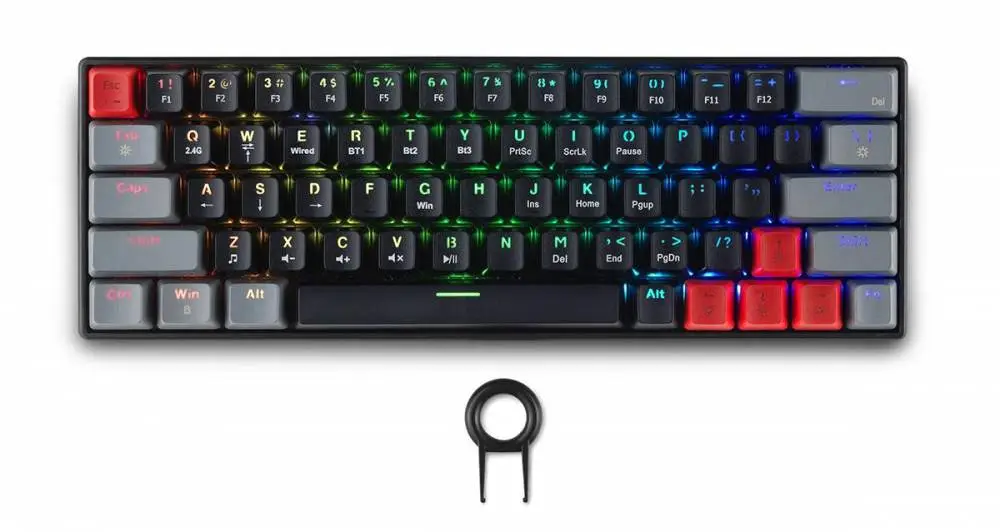 Clavier sans fil gamer Spartan Gear Pegasus 2 RGB Black/Grey