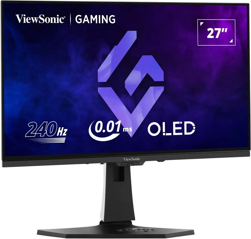 Монитор VIEWSONIC XG272-2K-OLED, 27", OLED, 2560x1440, 240Hz, 0.01ms, HDMI, DP, USB, AMD FreeSync
