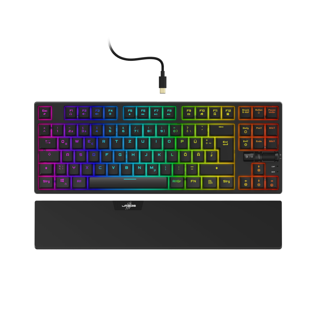 Геймърска клавиатура HAMA uRage Exodus 860 Mechanical червен суич