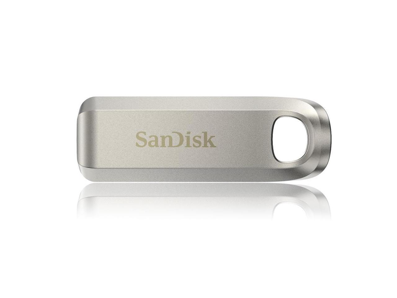 USB памет SanDisk Ultra Luxe, 64GB, USB 3.2 Gen 1, USB-C, Сребрист - SDCZ75-064G-G46