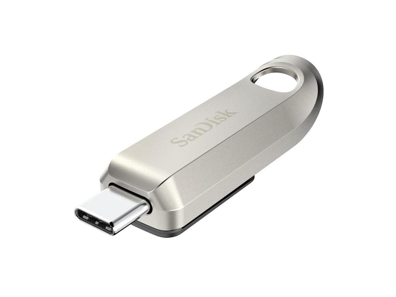 USB памет SanDisk Ultra Luxe, 64GB, USB 3.2 Gen 1, USB-C, Сребрист - SDCZ75-064G-G46